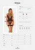 Obsessive Gorset i stringi Alessya czarne